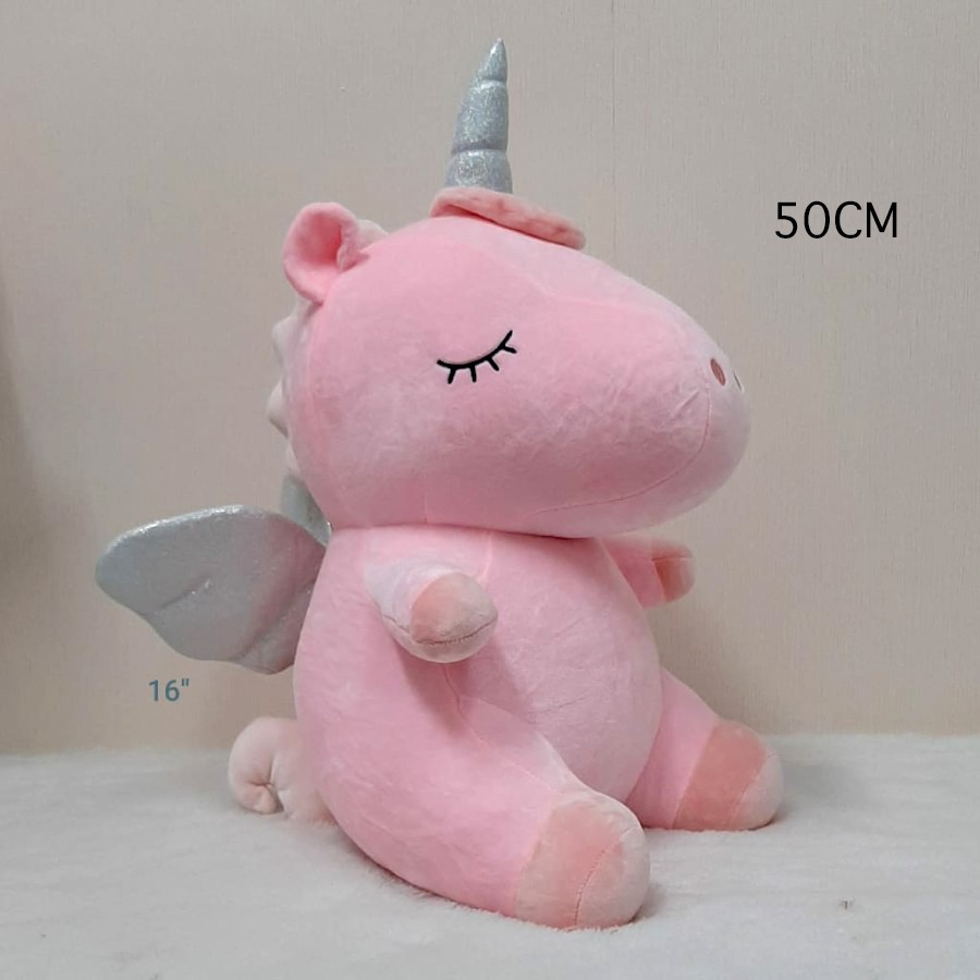 Boneka soft unicorn bahan sangat lembut kuda sayap unicorn souvenir animal kado pony sayap