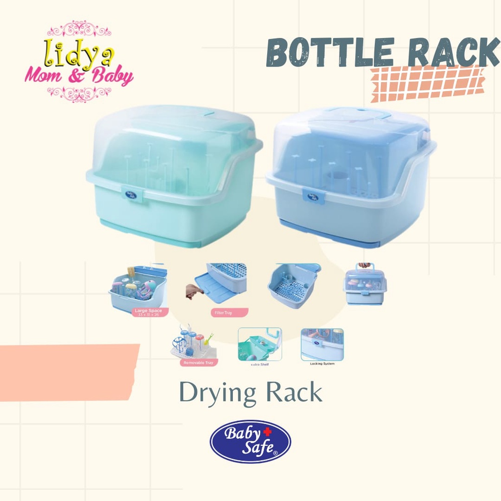 Baby Safe Drying Rack DR002 DR05 DR03 Rak Pengering Tiang Penyangga Dot Botol Susu Termurah By Lidyamomnbaby