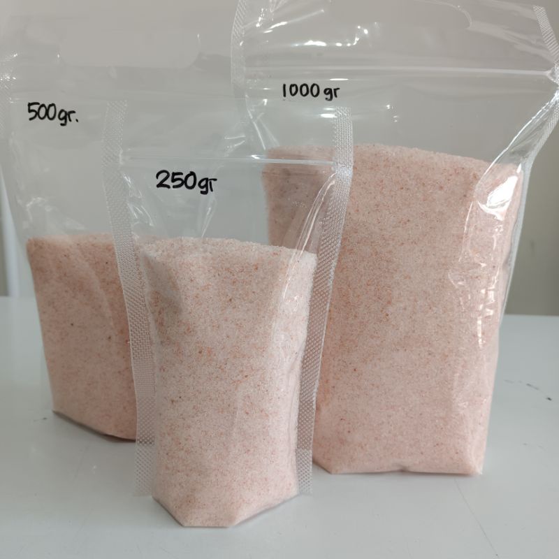 

Garam Himalaya 500gr kemasan Poch Polos, Pink Salt Himalaya, Salt Himsalt