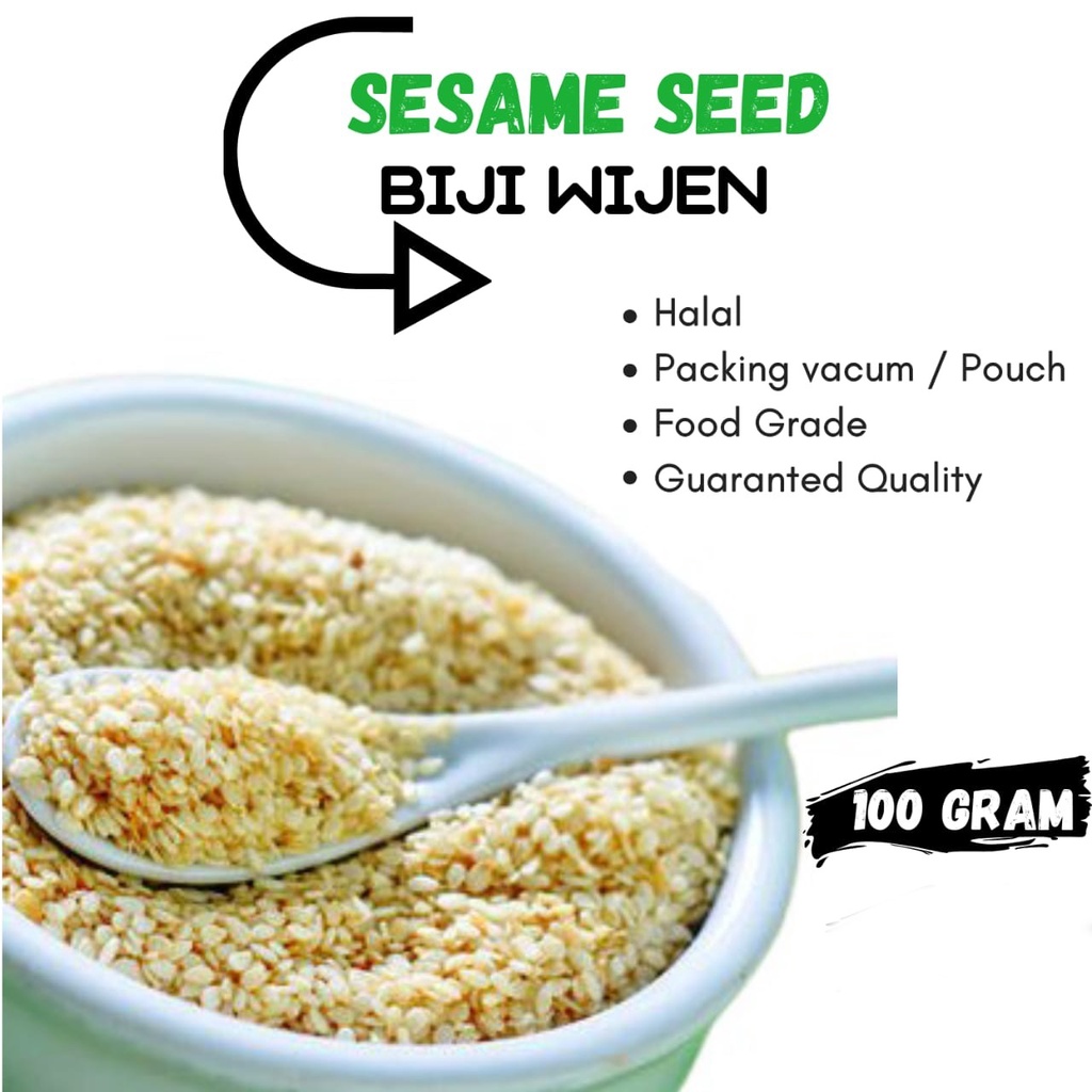 

BIJI WIJEN PUTIH 100 Gram White Sesame Seed