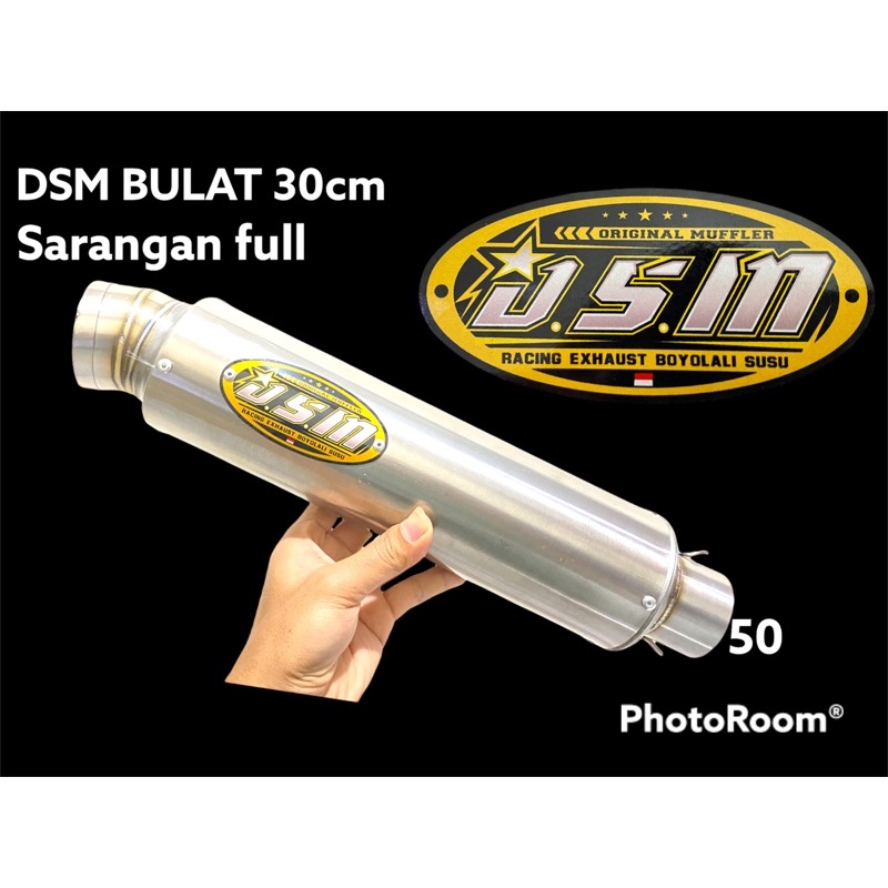 Knalpot Dsm bulet panjang 30 slencer original DSM