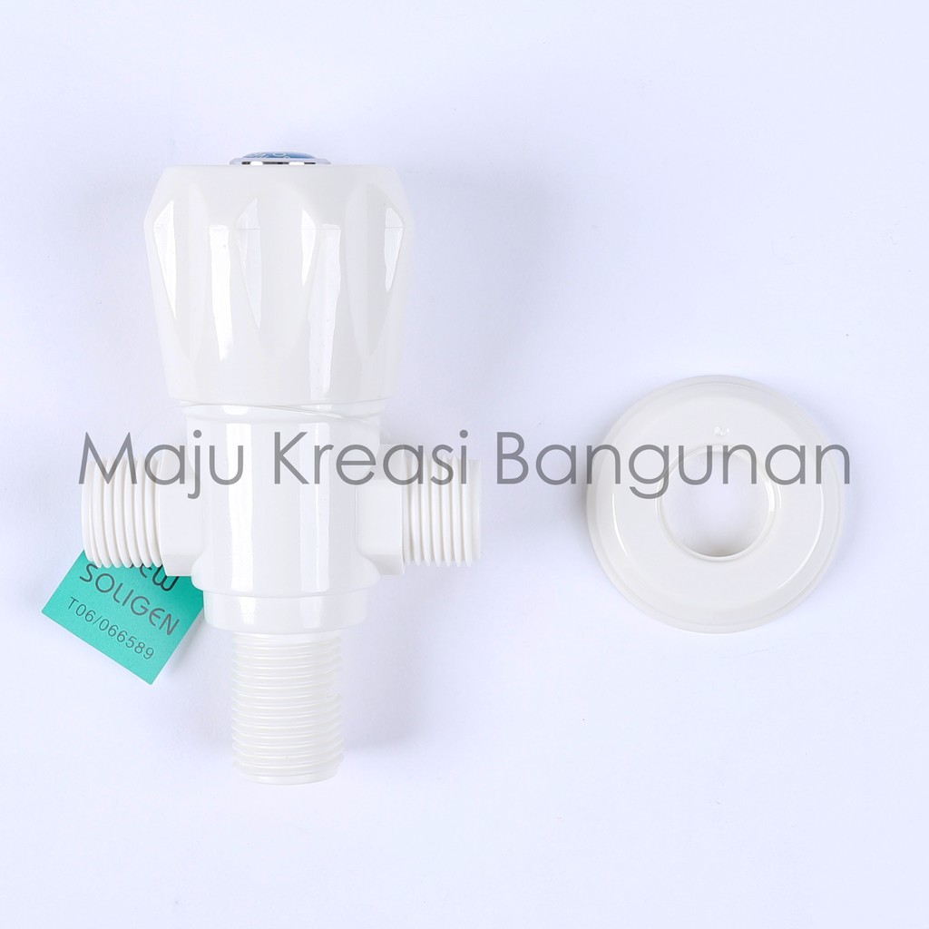 Stop Kran Kloset 2 Cabang Double PVC Jet Shower New Soligen Keran Bidet T Model Tee S18