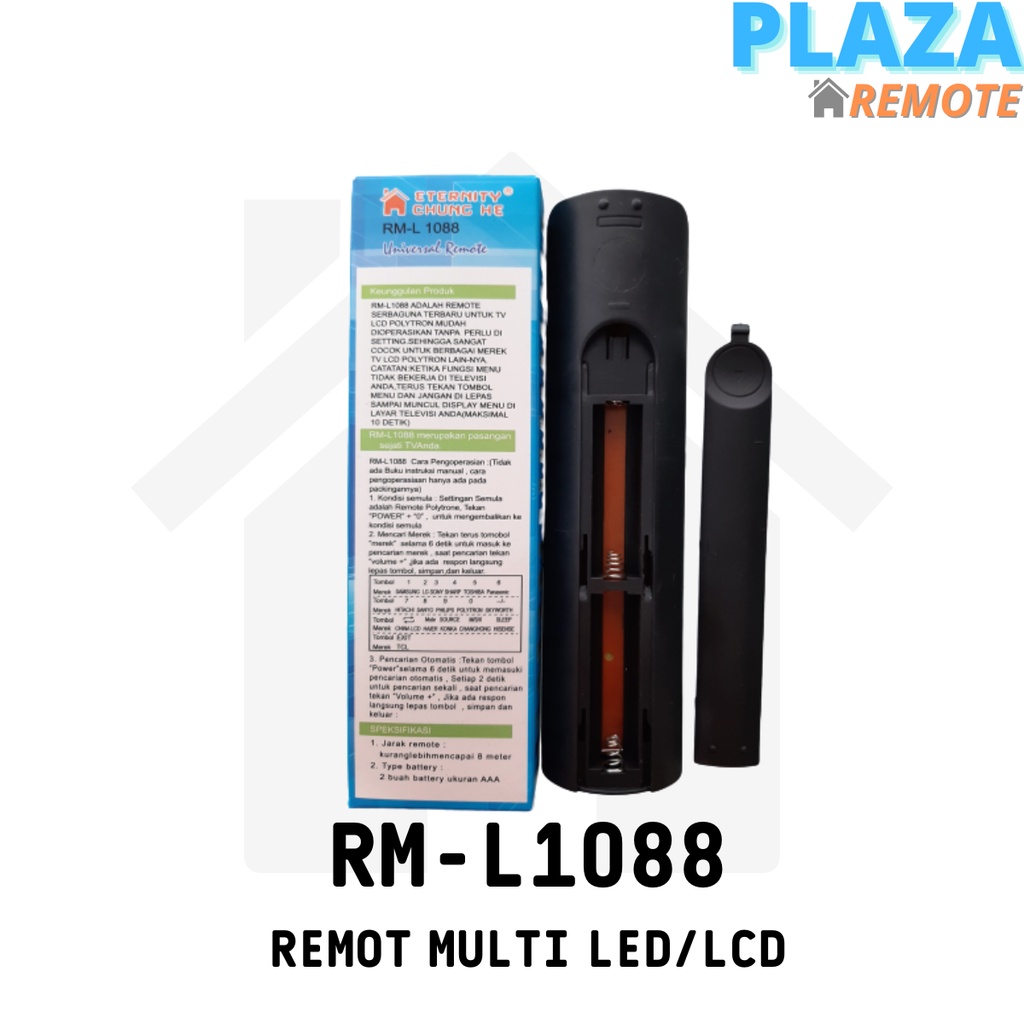 REMOT / REMOTE TV MULTI LCD LED TIPE RM-L1088 / ECER DAN GROSIR