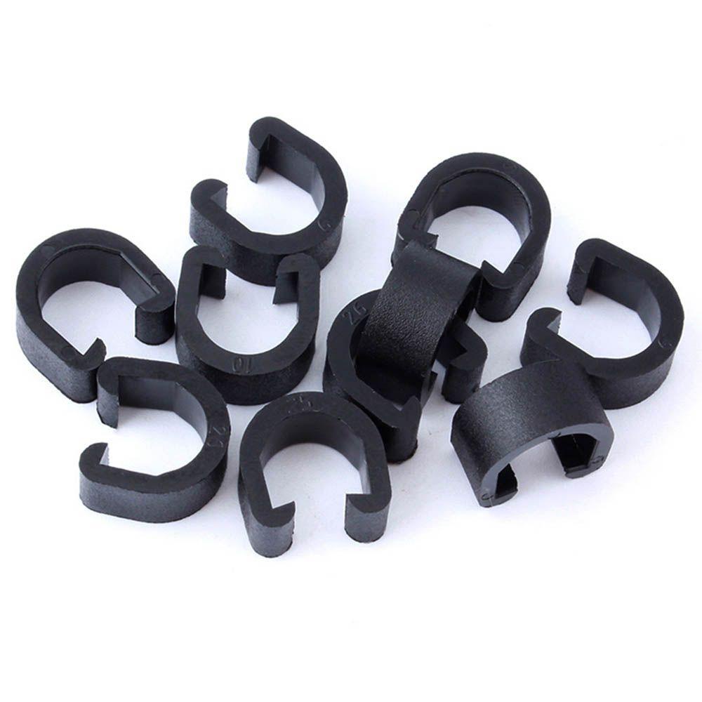 Suyo 10/20pcs C-buckle MTB Sepeda Jalan Rem Kabel Set Plastik Pipa Jalur Deduksi