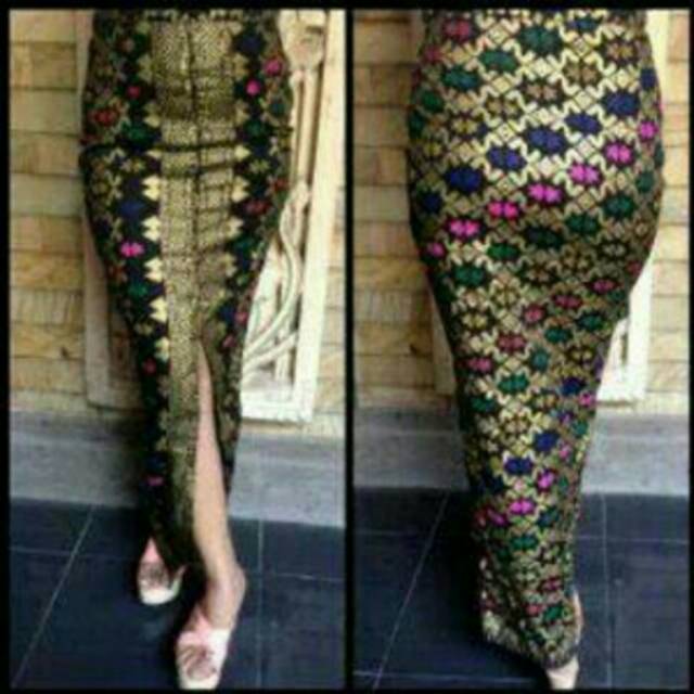 Rok Span Songket Prada Bali Big Size Rok Songket Bali Rok Big Size Shopee Indonesia