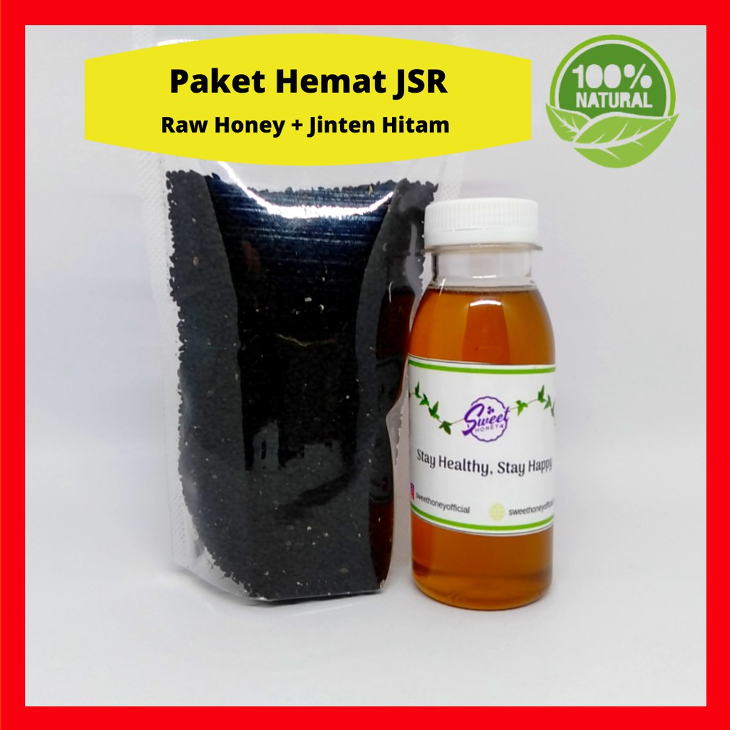 

[PAKET JSR] Biji Jinten Hitam Habbatussauda Black Cumin Seed Madu Mentah Murni