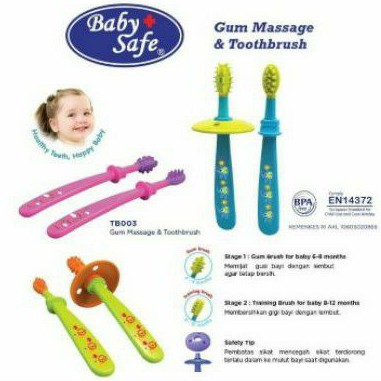 Baby Safe Gum Massage &amp; Toothbrush TB003