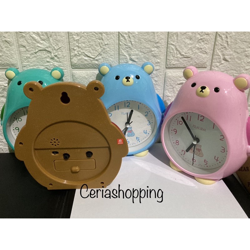 Jam dinding atau jam meja polar bear as780