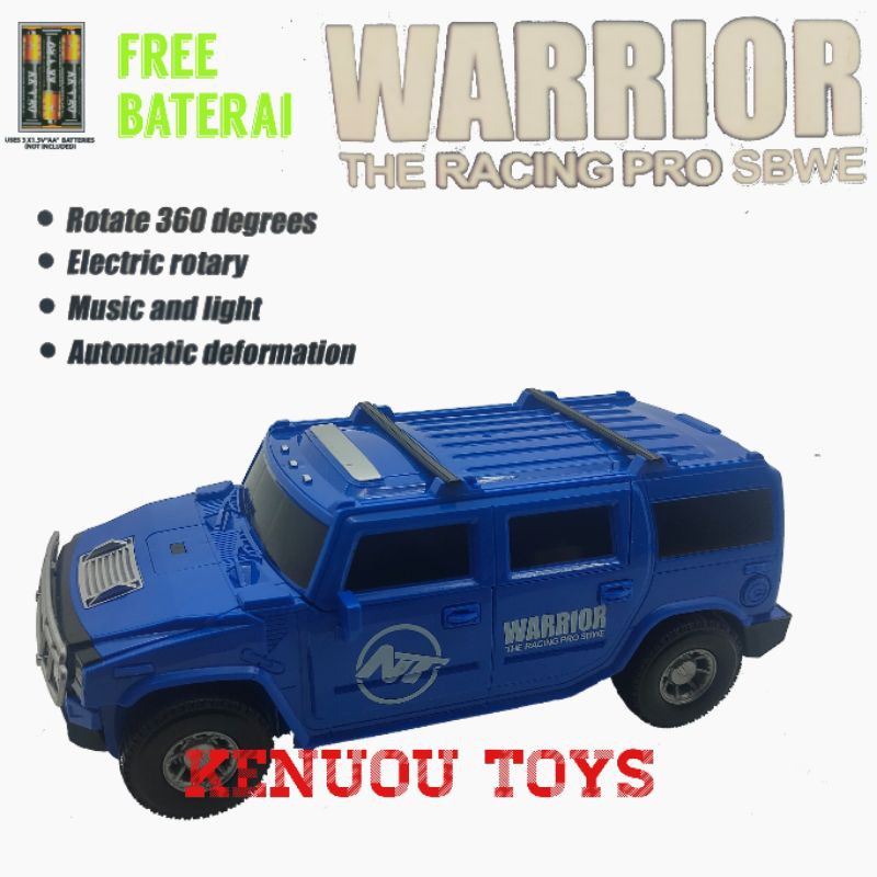 mainan mobil robot warior - the racing pro sbwe