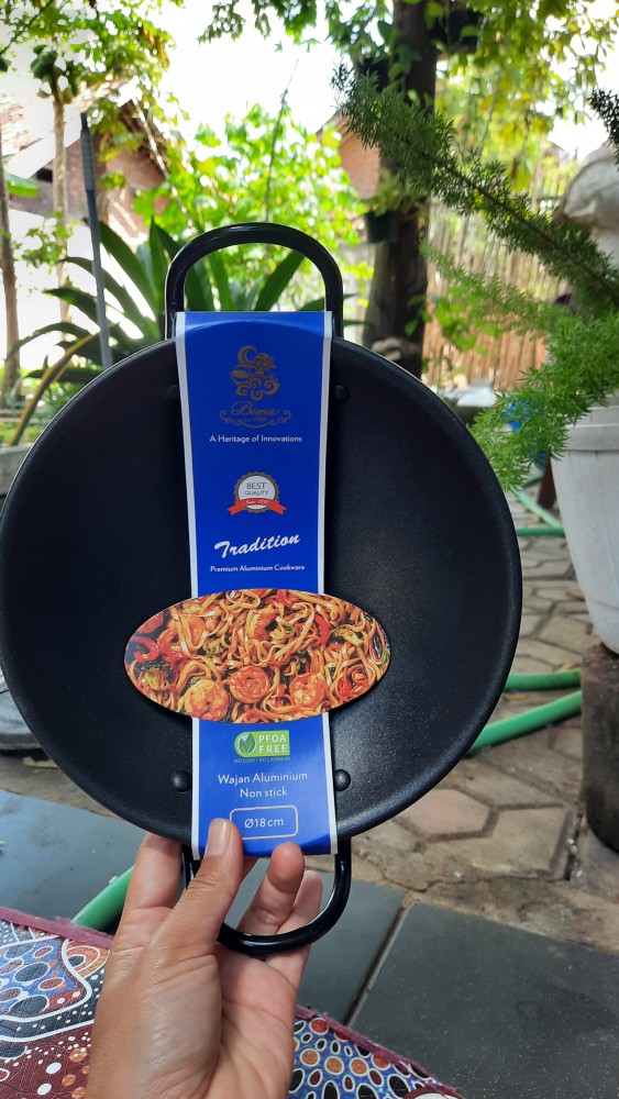 Wok Wajan Alumunium Non-stick Bima D18cm