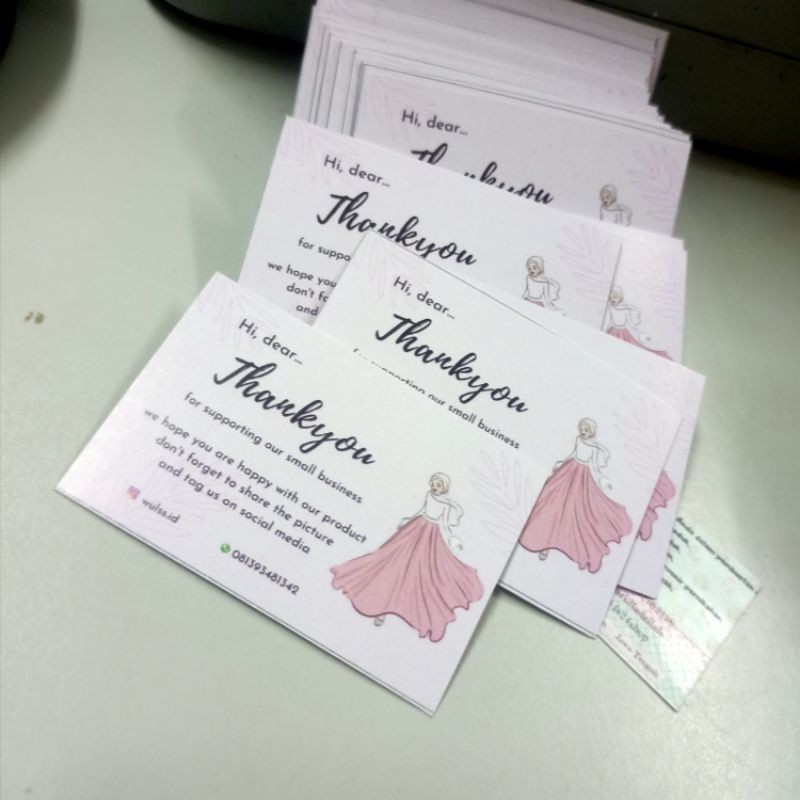 

thanks card olshop murah