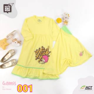 Gamis Kaos  Anak  Motivasi Vitto  Shopee Indonesia