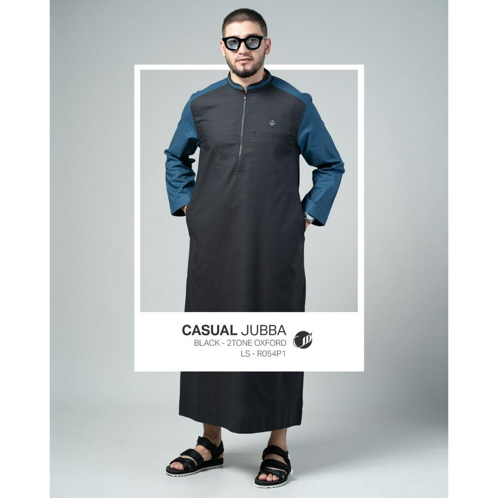 Samase Jubah Pria Dewasa - Samase Jubah Casual R054 Black