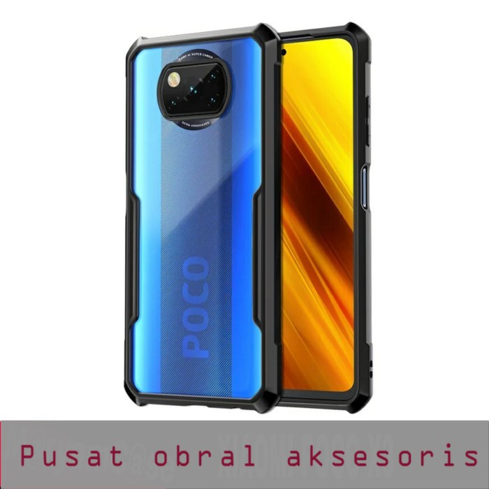 S/P- CASING Softcase XIAOMI POCO X3 Shockproof Armor Transparent Premium Hardcase CASE SP