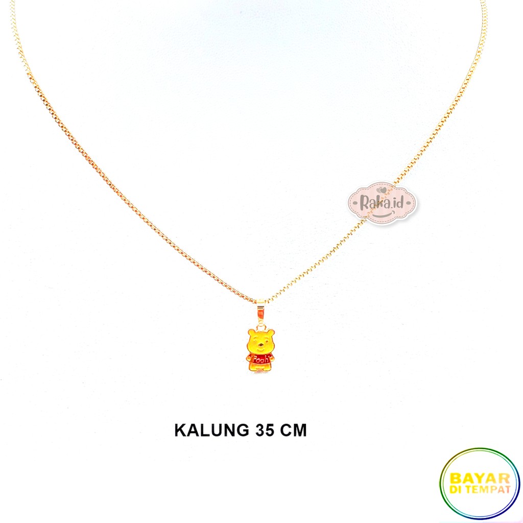 Raka Acc - Kalung Anak Kalung Winnie The Pooh Xuping Perhiasan Cantik Anak Lapis Emas 18k 346