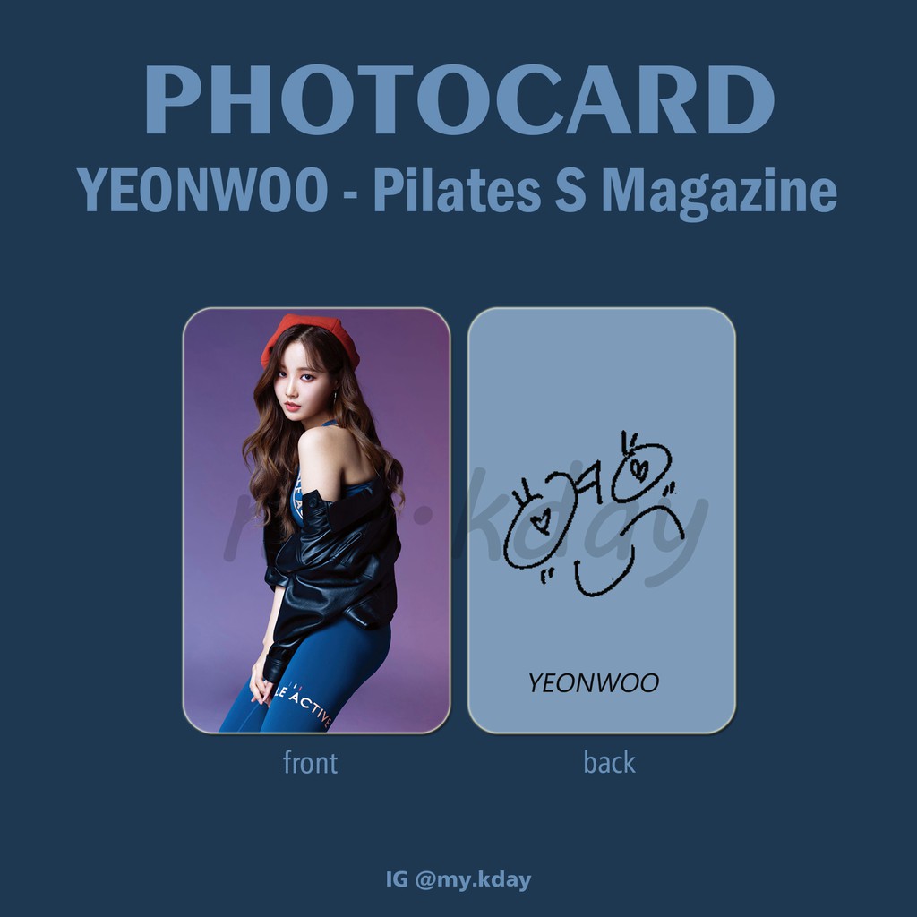 PC-0243, Unofficial Photocard Yeonwoo Pilates S Magazine 2 sisi