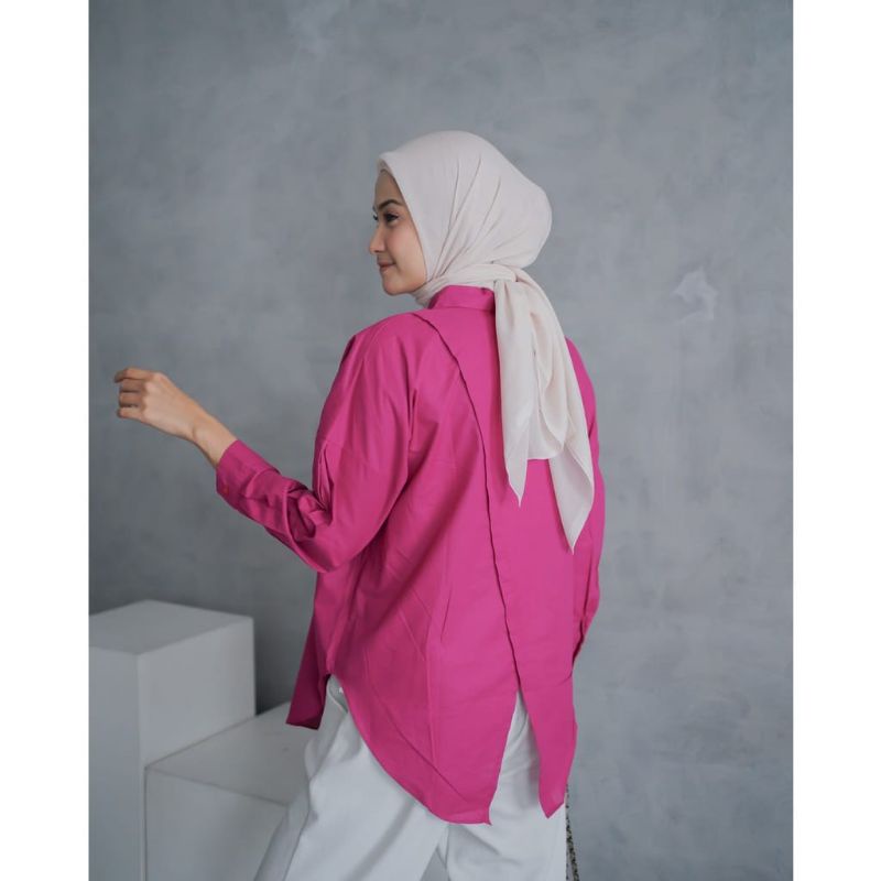 Nelka linen Shirt / Kemeja Atasan Wanita