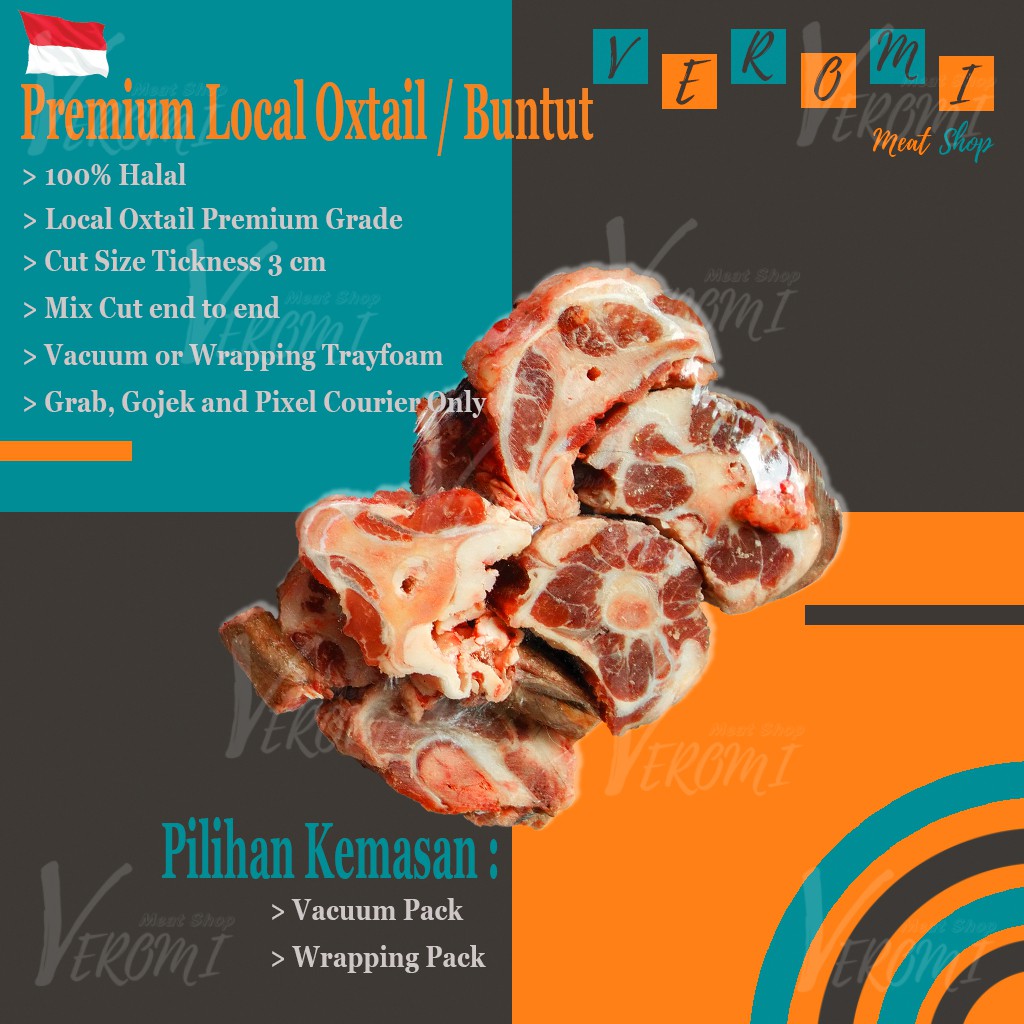 

PREMIUM OXTAIL / BUNTUT SAPI LOKAL GRADE PREMIUM