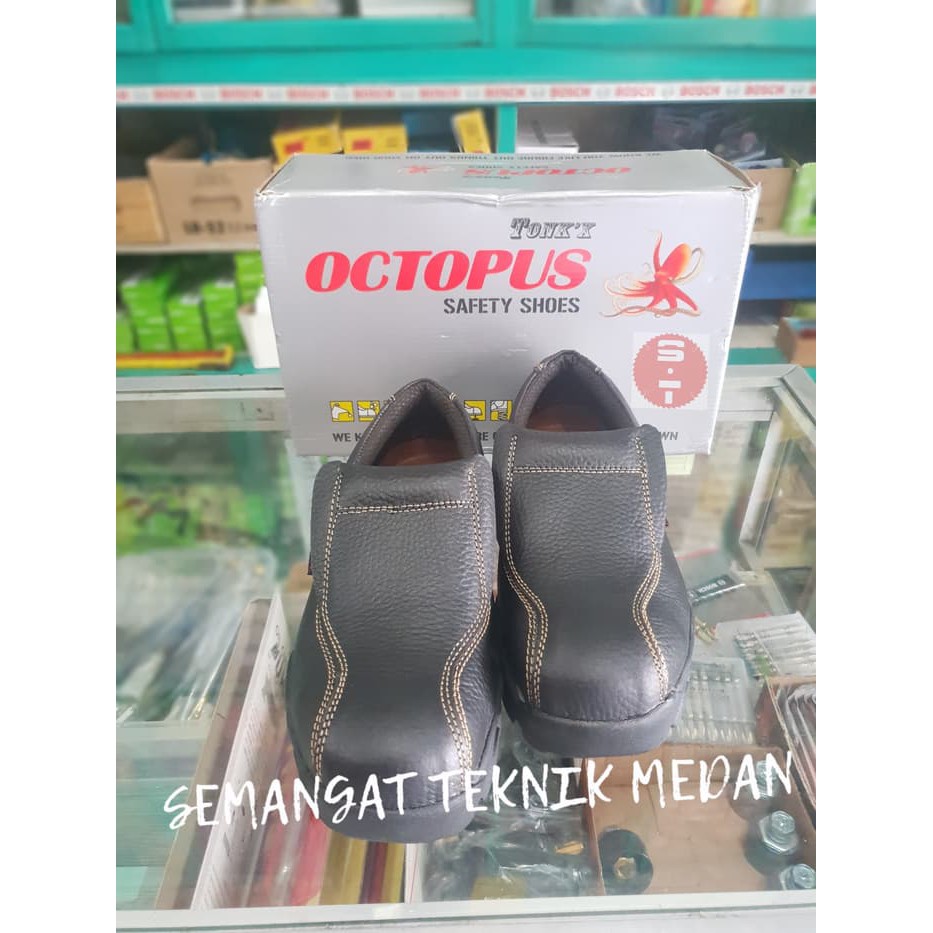 OX302 OCTOPUS SEPATU SAFETY INDUSTRIAL SHOES OX 302 OCTOPUS HITAM SNI