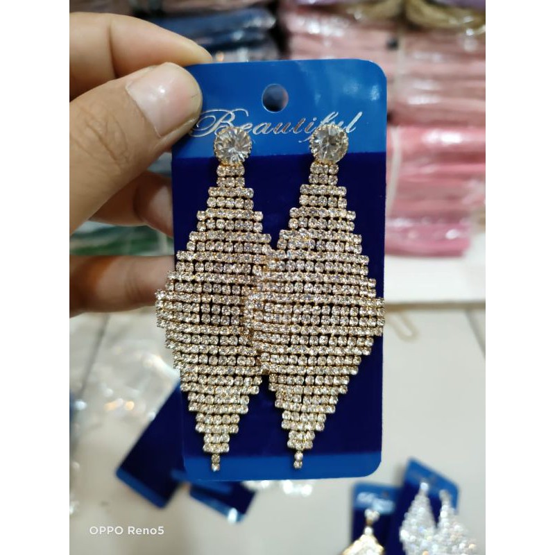 BARU  SEPASANG ANTING PENGANTEN WANITA/ ANTING PENGANTIN ANTING GLAMOUR ANTING KOREA