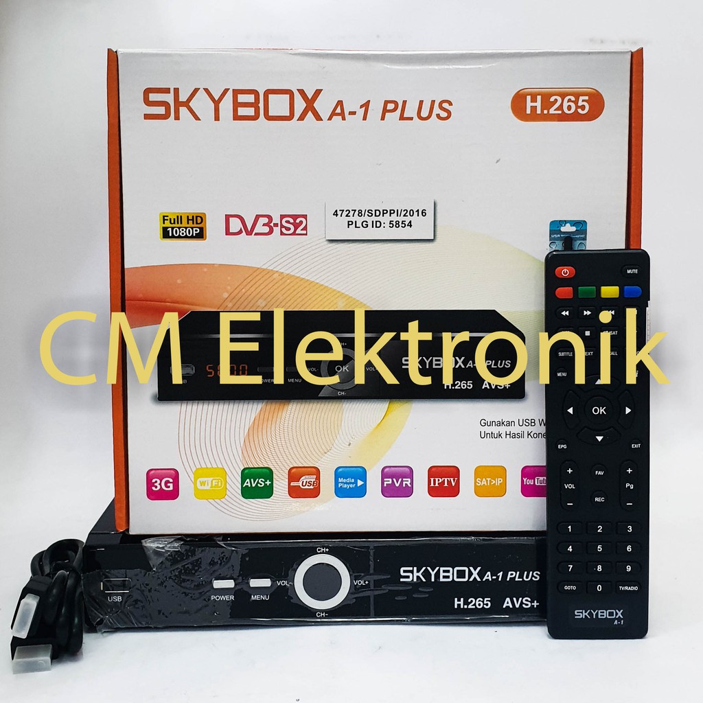 Skybox A1 Plus HD HEVC H265 Parabola Mpeg4