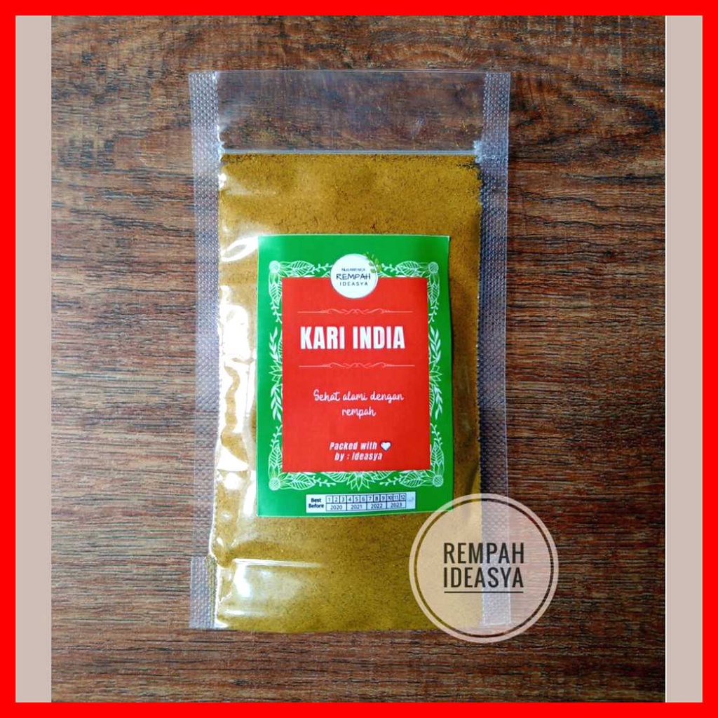 

Bumbu Kari India Kare Madras Bubuk Curry Powder IDEAGRO Premiun