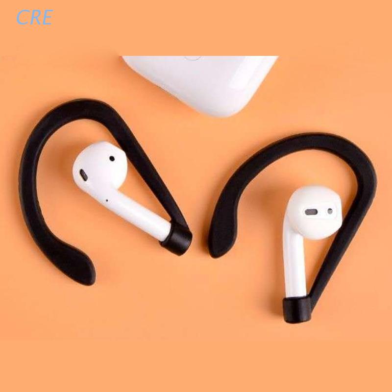 Cre Eartip Earphone Sport Silikon Lembut Anti Slip / Jatuh Kait Telinga