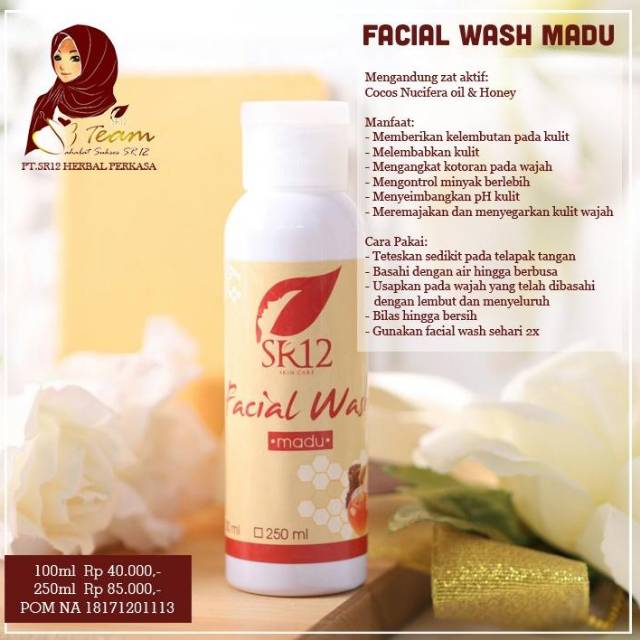 Facial wash madu sr12