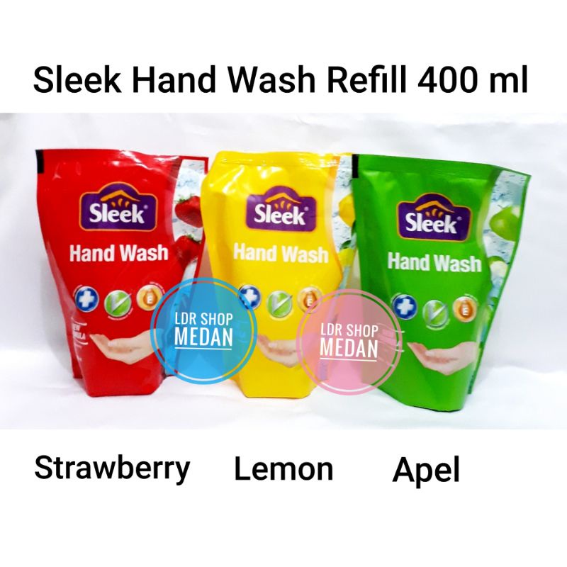 Sleek Hand Wash sabun cuci tangan refill 400 ml