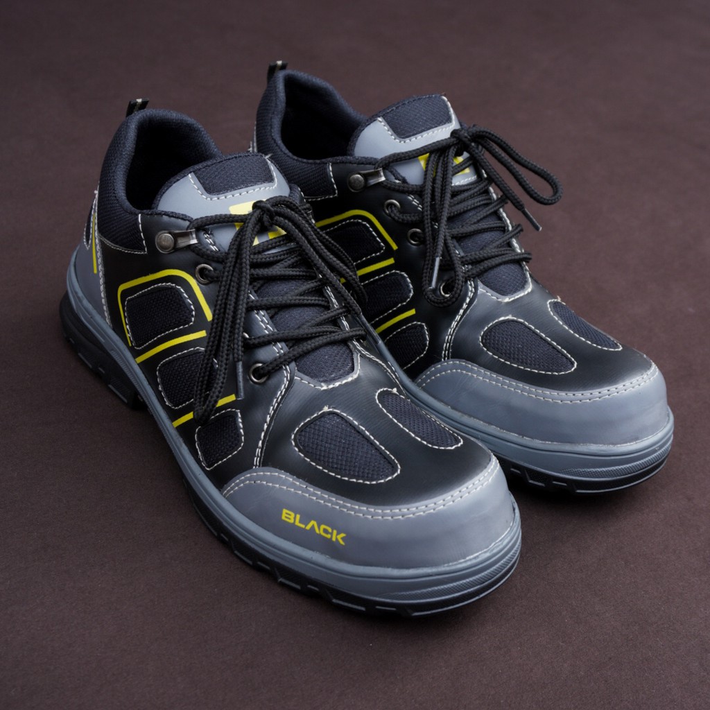 BLACK FORCE ELDER - Sepatu Hiking Olahraga Pria Tahan Air Luar Ruangan Non-Slip Sepatu Gunung Murah