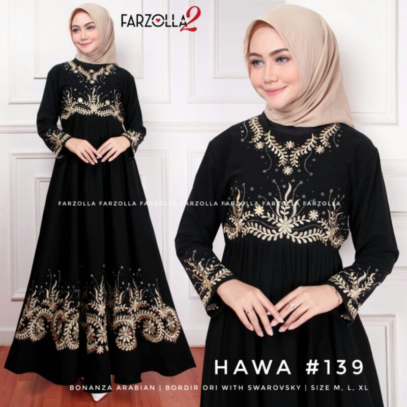 Maxi Dress // Gamis Hawa#139 By Farzolla2 // Gamis Bahan Bonanza Arabian