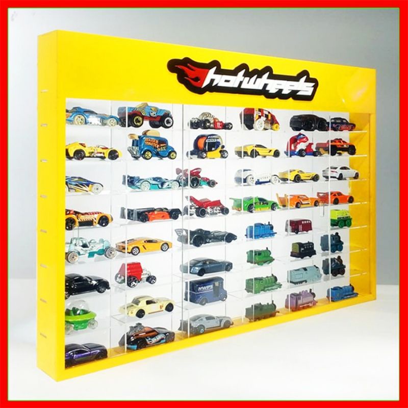 rak Hotwheels tomica 48 slot akrilik cars diecast Hotwheels rak acrylic