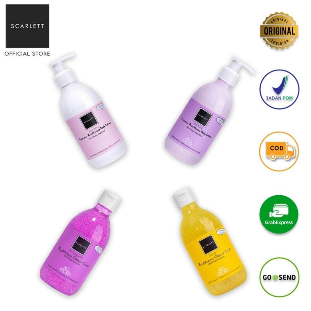 SCARLETT WHITENING MANADO Paket Hemat 4 Item