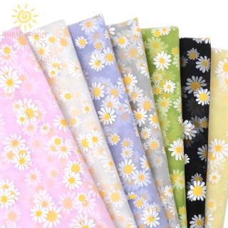 Kain Mesh Motif  Bunga  Daisy Kecil  Lembut Untuk Background 