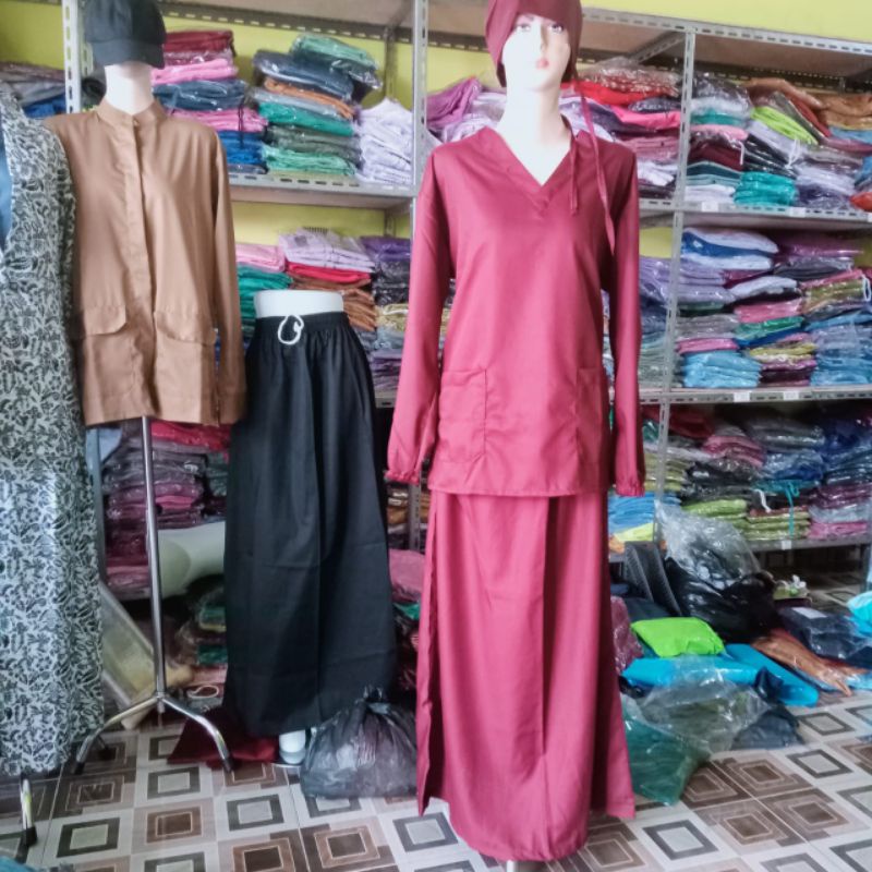 Set ROK - Baju Jaga / OK Perawat / Dokter / Scrub Medis / Seragam OK
