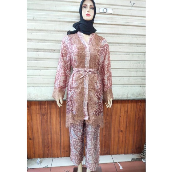 BAJU SETELAN WANITA BATIK VISCOSE SUTRA PREMIUM TERBARU BAJU PESTA WANITA BISA COD