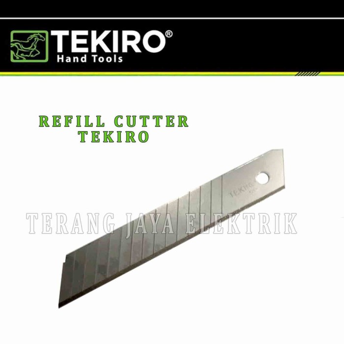 

Buruan Isi Ulang Pisau Cutter/Refill Cutter Besar 18Mm Tekiro Isi 10 Pcs Gilaa!!!