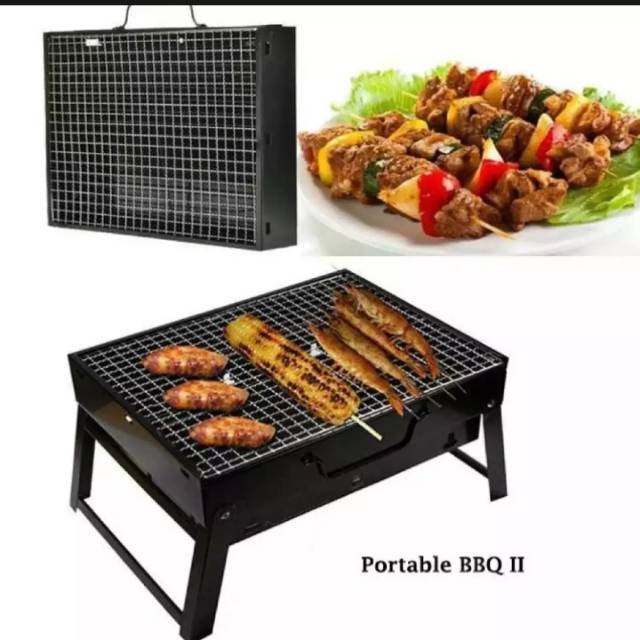 PANGGANGAN PORTABLE / Bakaran Sate Ayam Ikan Sosis/ Bakaran Arang