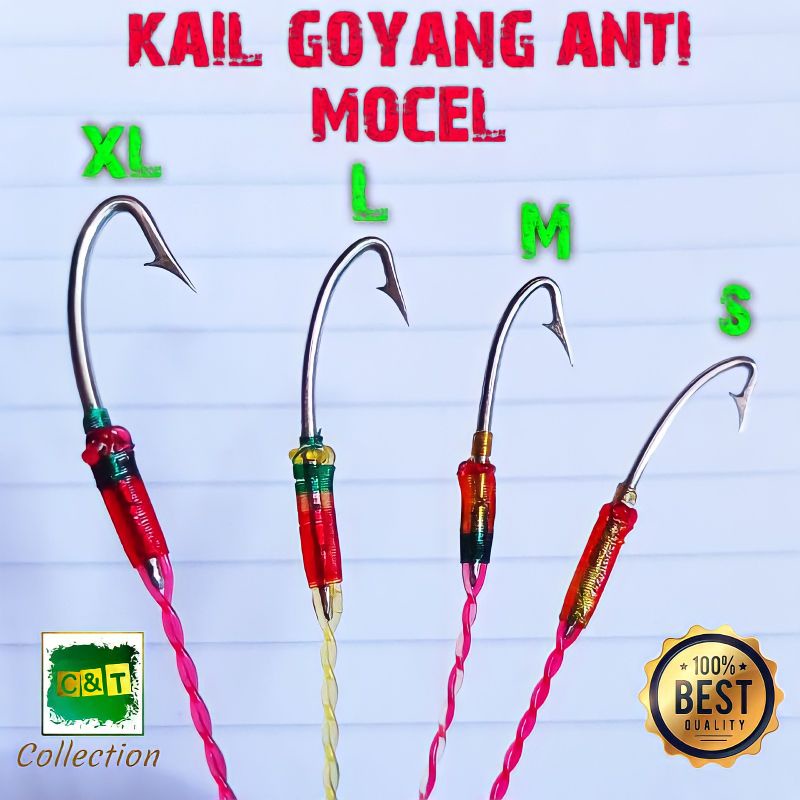 Kail Pancing Urek Belut Pancing Belut Kail Belut Model Goyang Bahan Baja