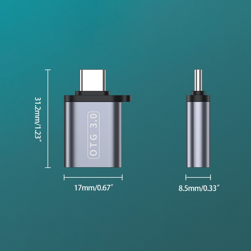 Cre OTG Adapter 3.0 Tipe C Ke USB Dengan Lanyard Mini