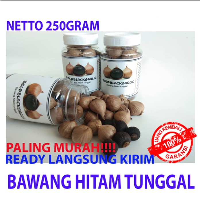 

TERMURAH - Black garlic / bawang hitam tunggal (BUKAN KATING) berat 250gram