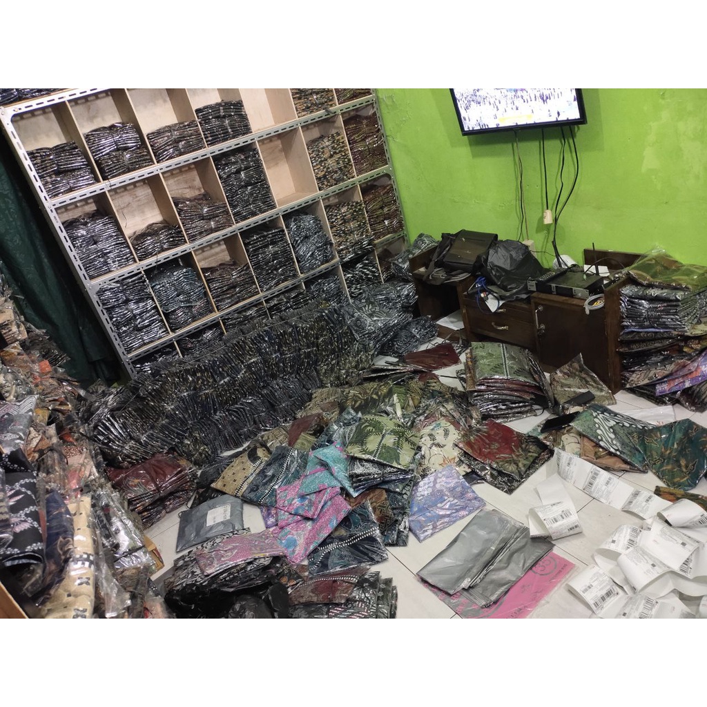 Batik wanita ASJ SA HRB026 Kenongo Kemeja Tosca Pendek-1