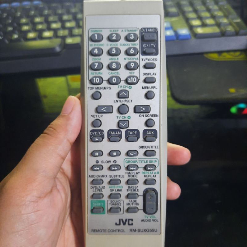 REMOTE REMOT DVD TAPE JVC RM-SUXG55U ORIGINAL ASLI