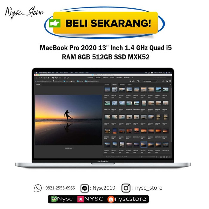 MacBook Pro 2020 13" Inch 1.4 GHz i5 RAM 8GB 512GB SSD