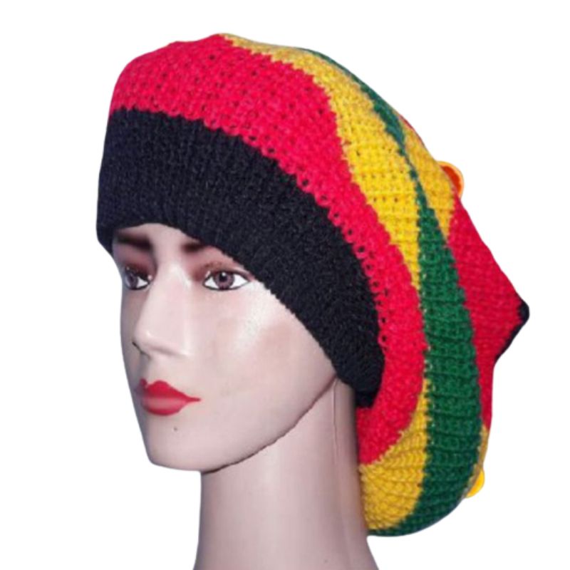 kupluk reggae beanie hat rasta rajut rege besar