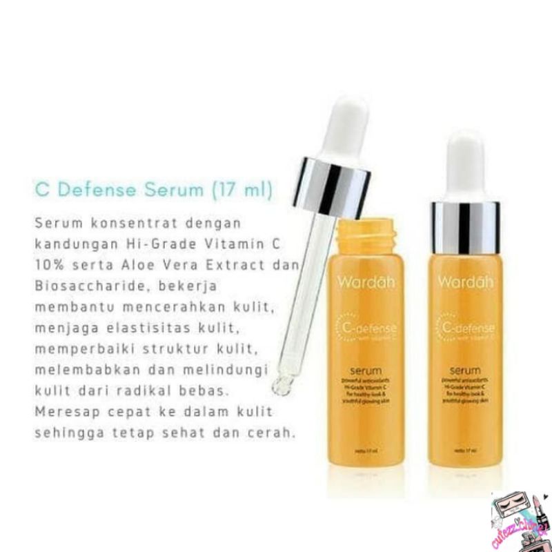 ☃Cutezz_Ching1☃Wardah C Defense Serum 17ml - Serum Wajah