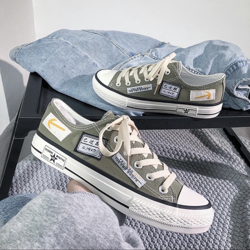 {Cod} Sepatu Sneakers Hitam Sneakers Pria Wanita Sepatu Pria Sekolah Hitam Keren Senkrs Cowok Keren 