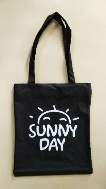 ['SUNNY DAY]TOTEBAG PAKAI RESLETING TOTE BAG K-POP WANITA MURAH KARAKTER