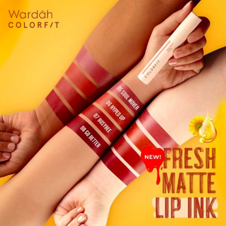 Wardah Colorfit Fresh Matte Lip Ink | Lipstik Lipstick