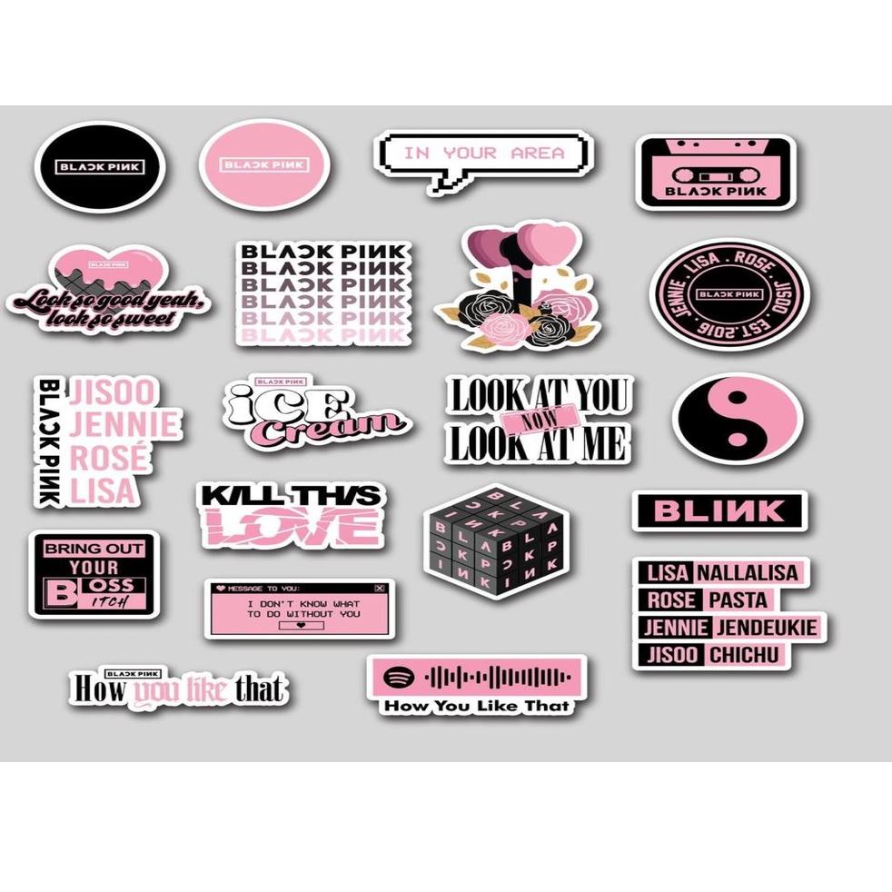 

(K2Q5) Sticker Blackpink Size A4 //Harga@terkini
